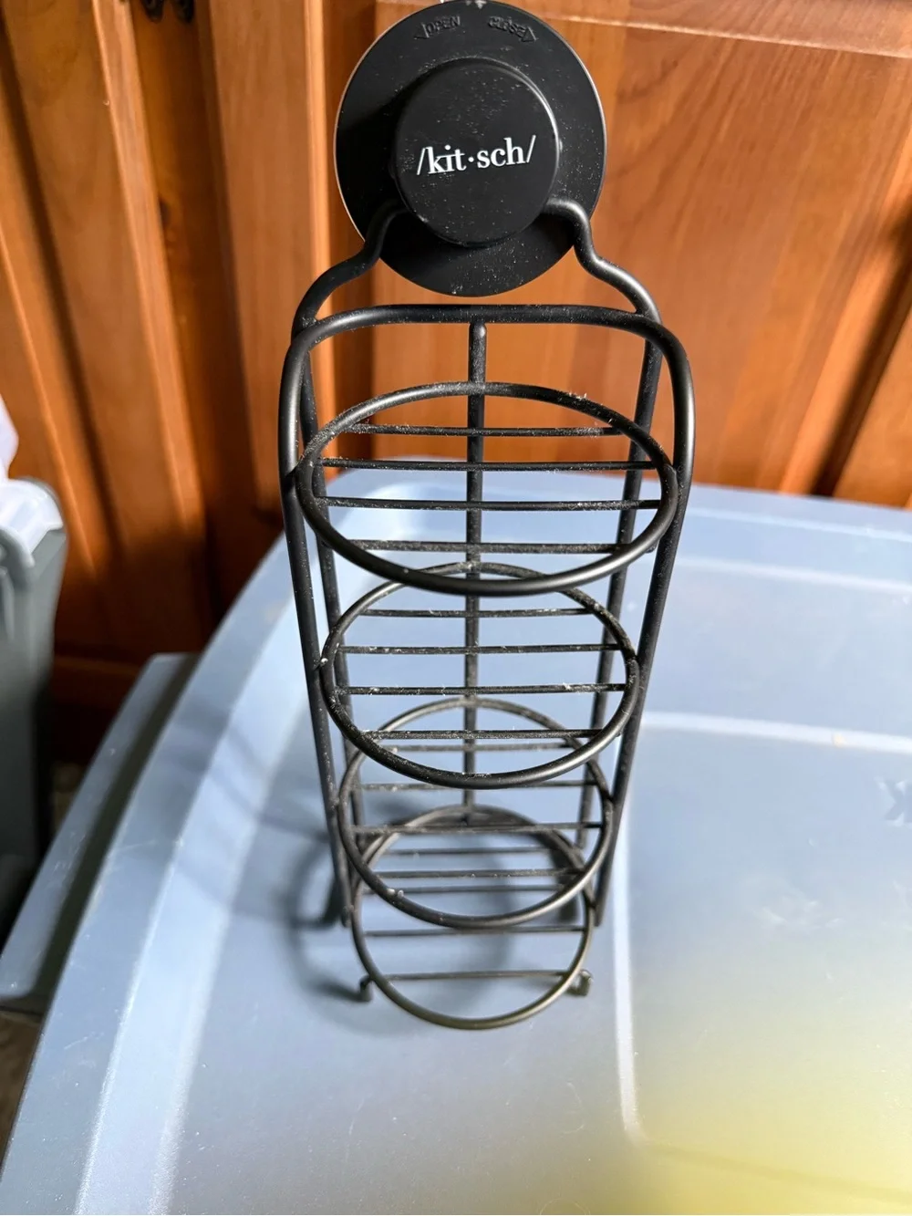 Kitsch Self-Draining Shower Caddy, a 4-tier vertical organizer